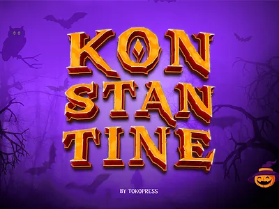 KONSTANTINE branding children display font font gaming halloween horror instagram movie poster scary youtube