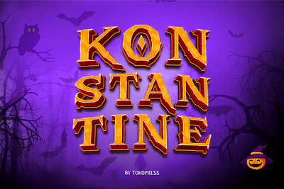 KONSTANTINE branding children display font font gaming halloween horror instagram movie poster scary youtube