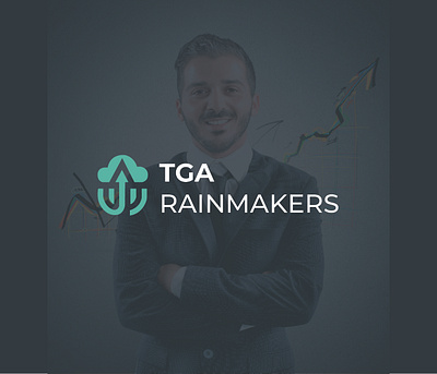 TGA RAINMAKERS LOGO (Unused) company logo finance finance logo innovation logo design logo mark profitable growth