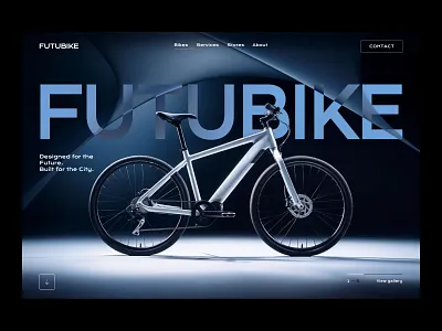 Bicycle Brand Landing Page bicycle bike brand concept dark design landing landing page ui uiux ux web web design webdesign website