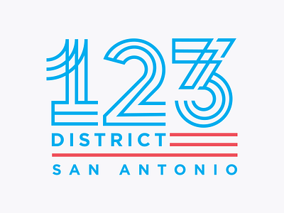 My District america illustration line politics texas usa