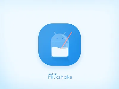 Android Milkshake android glass google logo mascot milk milkshake