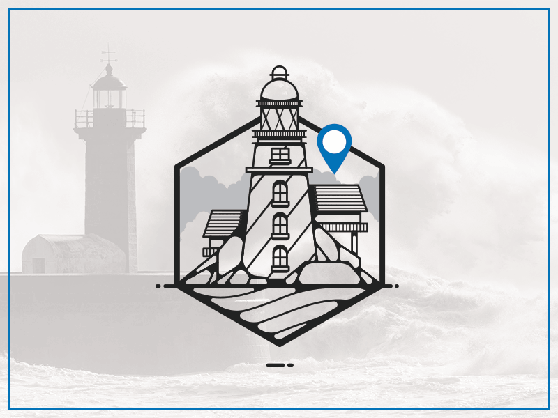 Roter Sand badge germany illustration lighthouse pin type voter sand