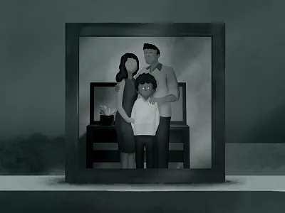 Family 2d animation illustration styleframe