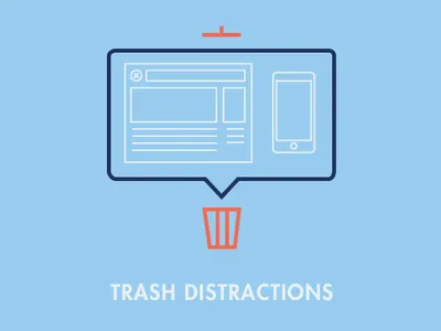 Trash Distractions apple computer distractions iphone productivity skills technology time time management trash web