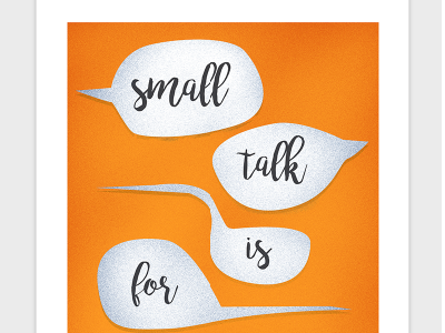 Small talk concept illustration small talk vector yellow