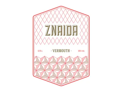 znaida vermouth bottle brand label mark vermouth