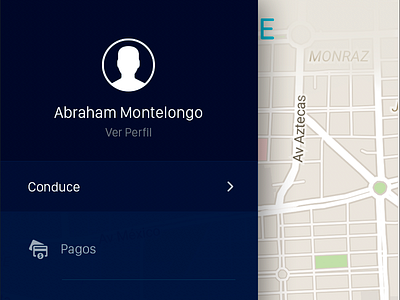 App drawer Menu Layout address android menu app menu citydrive drawer drawer menu driver gradient map menu payments profile route uber user