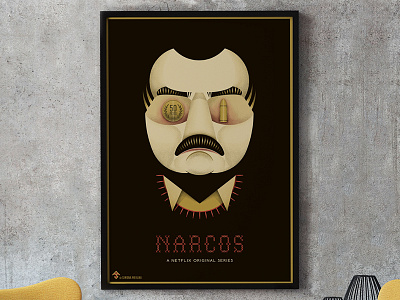 NARCOS Netflix Original Series Alternative Poster alternative poster graphic illustration movie narcos netflix pablo escobar plata o plomo poster series web series