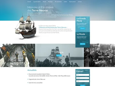 Webdesign homepage ship saint malo Doris inspiration malo saint ship webdesign