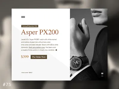 75 Pre Order coming dailyui e commerce exclusive luxury order pre pre order price shop ui watch