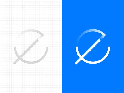 Exilion Logo blue circle e ex identity letter logo preloader software x