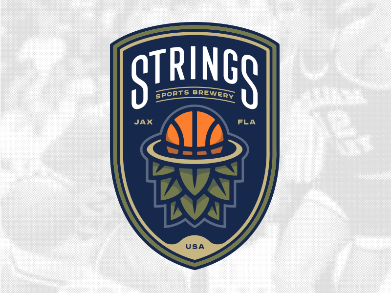 Brewery Logo Brand Identity badge basketball beer branding brewery brewing hop identity logo sports