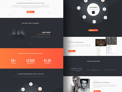 Fitness Website v2 clean design fitness sport ui website workout