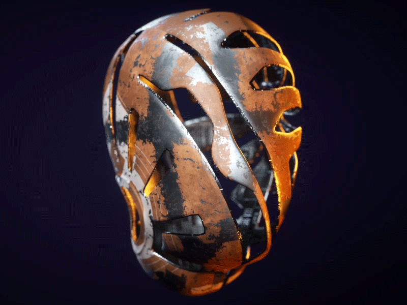 Head Cage Form 3d cinema 4d illustrator mograph motion graphics octane substance painter