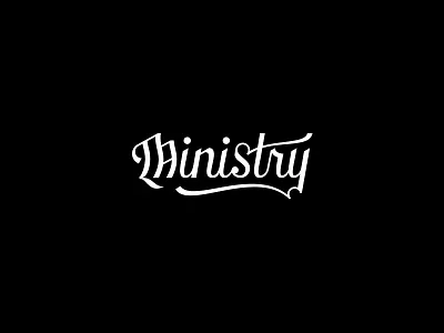 Ministry Logo barbershop beard branding design grooming logo oil