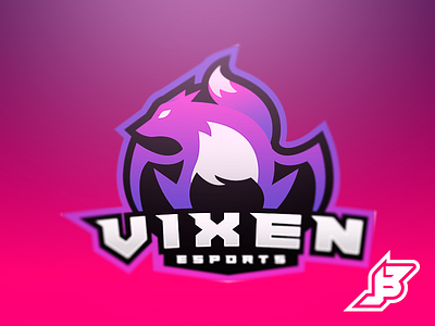 Vixen Esports animal art design esports fox gradient logo logodesign mascot spider