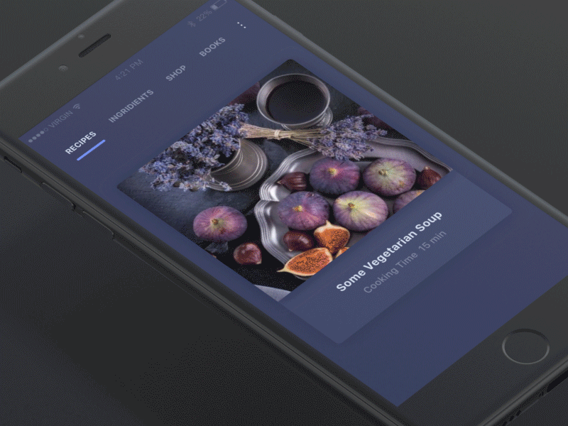 Cooking iOS App Design and Animation animation app cookie design gif interaction ios product ux ui zajno