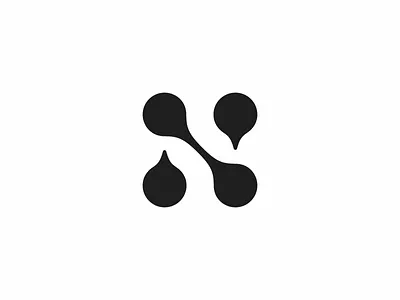N brand identity branding dots emblem icon identity logo logo design n