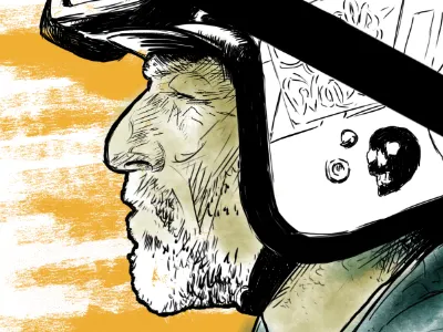 Old Racer illustration