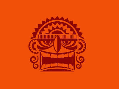 La Carranca carranca god scowl smile sun tribal vector