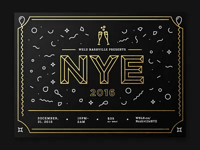 New Years Eve 2015 coworking event invitation new years new years eve nye party weld