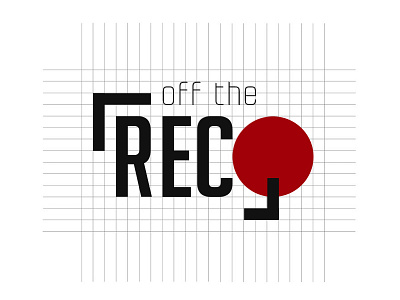 offtherec logo concept identity logo logo design rec vector