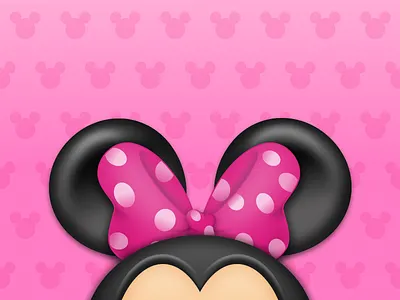 Memories from Childhood bow cartoon childhood cute disney girl illustration micky pink ui ux