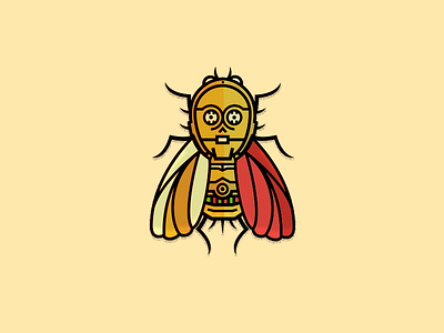 C-3po Red Wing Alternate bug fun icon starwars vector