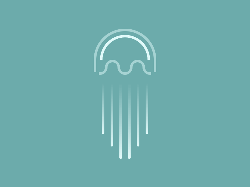 Jellyfish Swim animation app art burly men at sea colorful game indie game ios jellyfish mobile scandinavian
