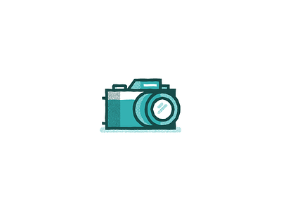 just shoot camera digital dslr film flat illustration minimal shoot texture