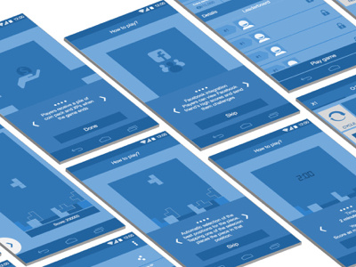 Wireframes- Tetris Blitz android blitz blocks cubes game icon mobile pause tetris time