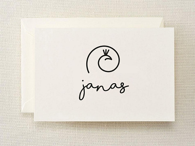 Janas logotype food janas logo pavoncella peacock peafowl restaurant sardinia tradition