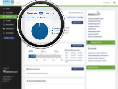 Healthcare Web Application accounts application dashboard healthcare ui