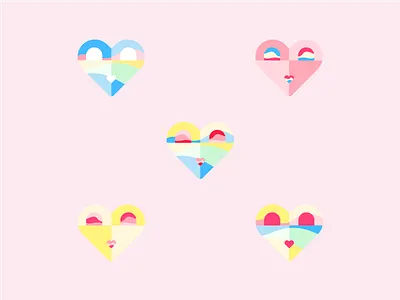 Raspberry Lemonade Frenzy Flavour Icon heart icon pastel