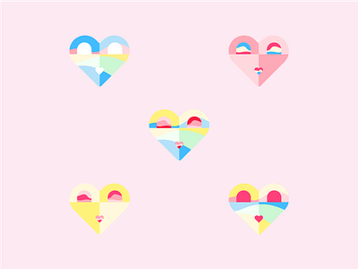 Raspberry Lemonade Frenzy Flavour Icon heart icon pastel