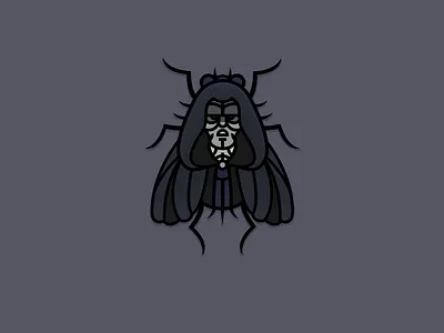 The Embuggor bug darkside emperor icon starwars vector