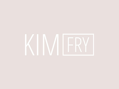 Kim Fry Logo brand branding logo logo design mark minimal real estate realtor type typography