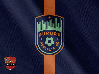 Aurora Borealis SC crest football pla soccer