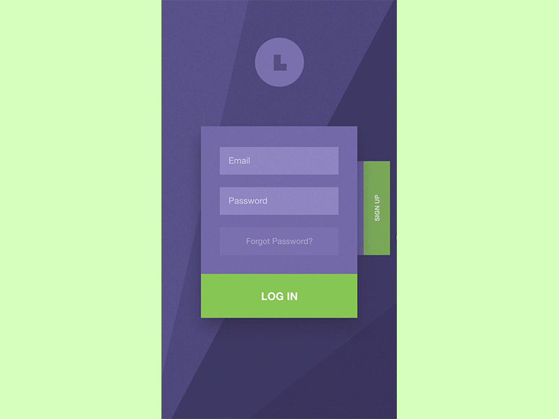 #7.1 Log In / Sign Up animation interaction login mobile principle signup ui ux