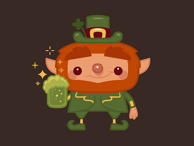 Leprechaun cartoon character design google illustration irish leprechaun