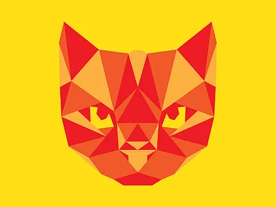 Cat animal cat low lowpoly poly