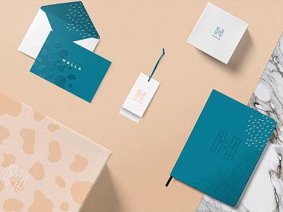 HALLA stationery branding corporate identity identity stationery