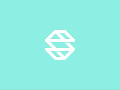 Satory blue building company design engineering letter logo logotype minimal project s white