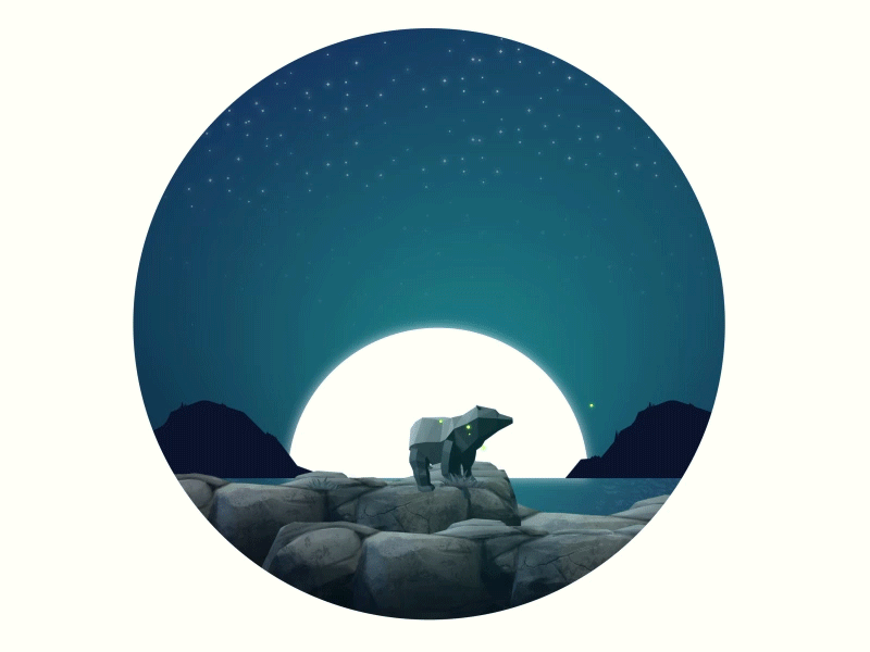 Lost bear... bear cub low poly lowpoly vector