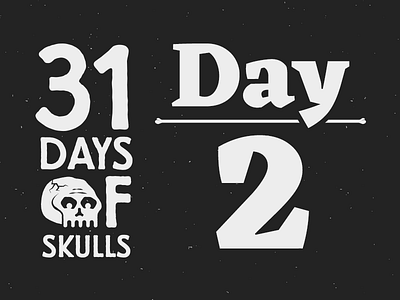 Day 2 - 31 Days of Skulls 31daysofskulls halloween skull