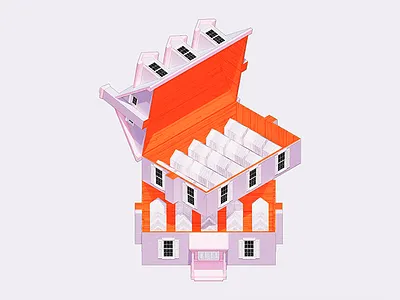 Jewelry Box House 3d architecture design house illustration jewelry