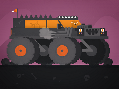 Seattle Monster Mash 2/31 halloween hearse illustration monster monster truck seattle monster mash seattlemonstermash zombie