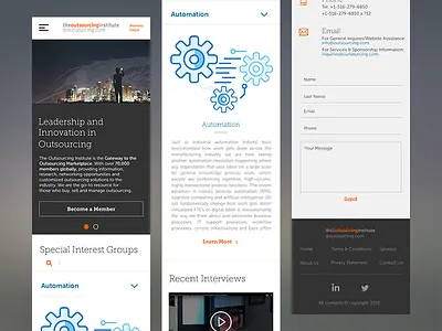 Outsourcing Institute Responsive mobile responsive ui ux web