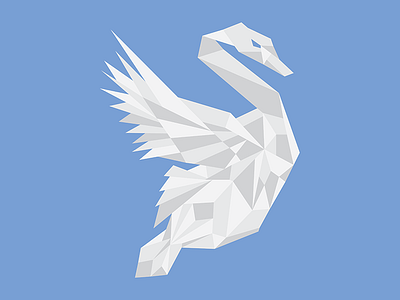 Swan animal low lowpoly poly swan